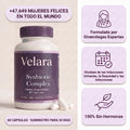 Bote de Velara Synbiotic Complex, 60 cápsulas, formulado por ginecólogas, 100% sin hormonas