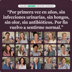 Mujeres con su bote de Velara y reseñas de 4.8 sobre 5 estrellas