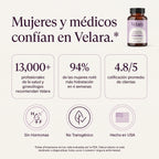 Velara recomendado por más de 13,000 profesionales de la salud, sin hormonas y hecho en USA