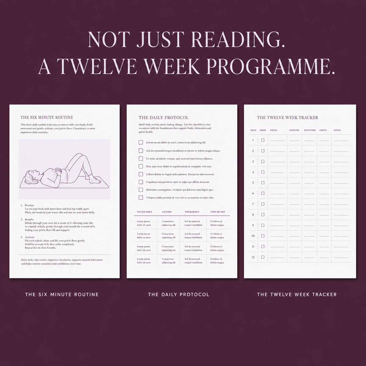 Inside the Libido & Lubrication Guide: six minute routine, daily protocol and twelve week tracker