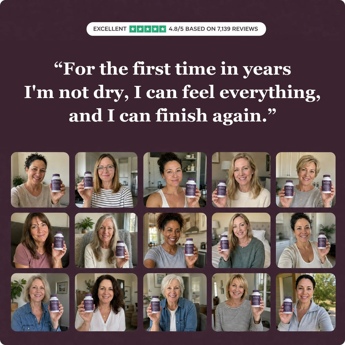 Verified customers: for the first time in years I am not dry, I can feel everything, and I can finish again