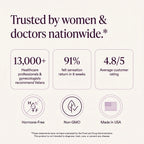 Trusted by women and doctors, 91 percent felt sensation return, hormone free, non-GMO, made in USA